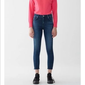 Agolde Sophie high rise skinny crop in Claremont